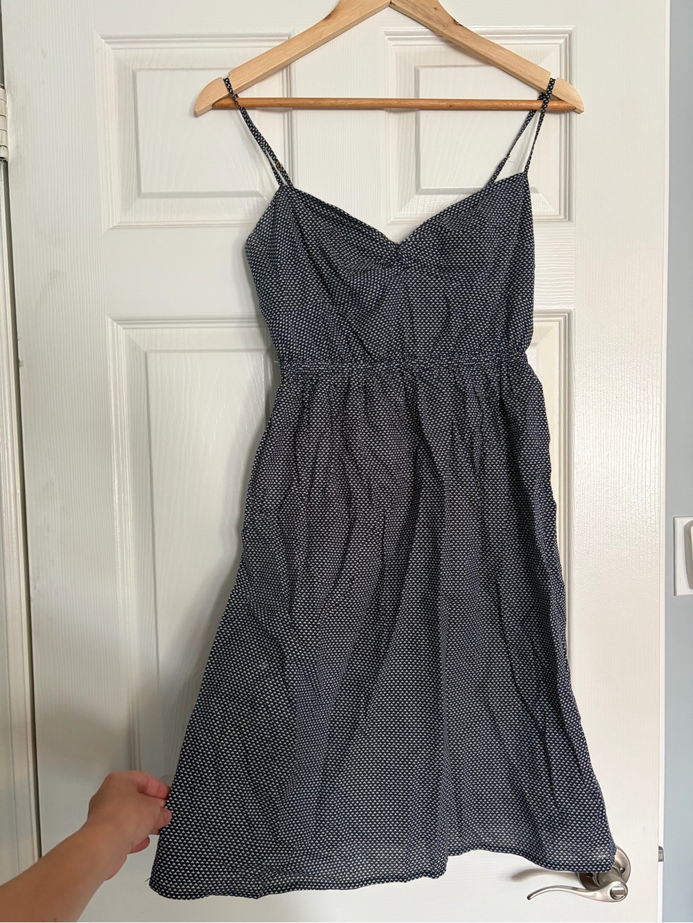 J Crew spaghetti strap gingham dress